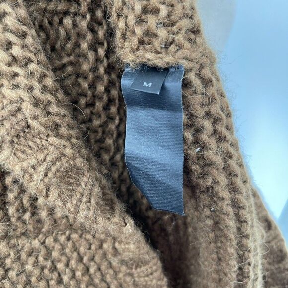 Vintage DKNY 90’s wool Oversized sweater Medium Brown BoxH - Picture 3 of 5